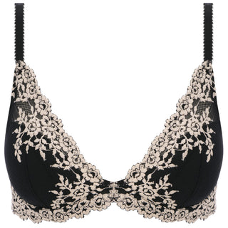 Wacoal-Lingerie-Embrace-Lace-Black-Plunge-Bra-WA853291BLK