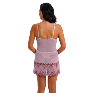 Wacoal Lingerie Embrace Lace Lilac Chemise WA814191595 Back