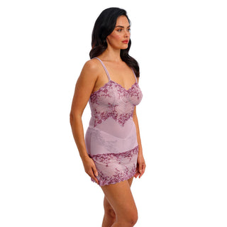 Wacoal Lingerie Embrace Lace Lilac Chemise WA814191595 Side