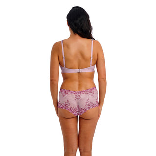 Wacoal Lingerie Embrace Lace Lilac Soft Cup Bra WA852191595 Boy Short WA067491595 Back
