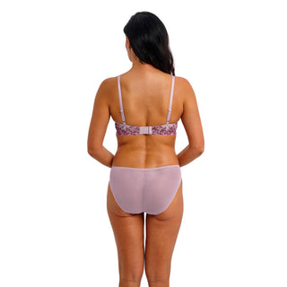 Wacoal Lingerie Embrace Lace Lilac Underwire Bra WA065191595 Bikini Brief Underwear WA064391595 Back