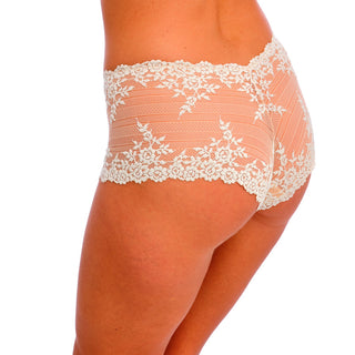 Wacoal-Lingerie-Embrace-Lace-Naturally-Nude-Ivory-Boy-Short-Underwear-WA067491271-Back