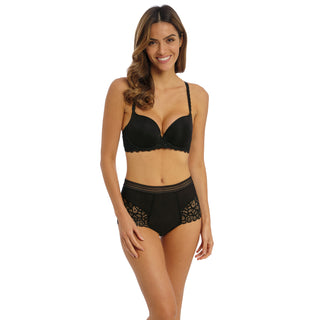 Wacoal-Raffine-Contour-Bra-Black-WE148004BLK-Full-Brief-WE148010BLK
