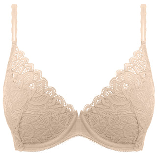 Wacoal-Raffine-Plunge-Push-Up-Bra-Frappe-WE148003FRP