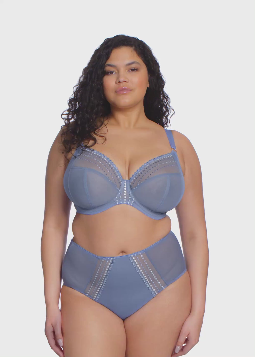 Elomi-Lingerie-Matilda-Lunar-Blue-Plunge-Bra-EL8900LUE-Full-Brief-EL8906LUE-Video