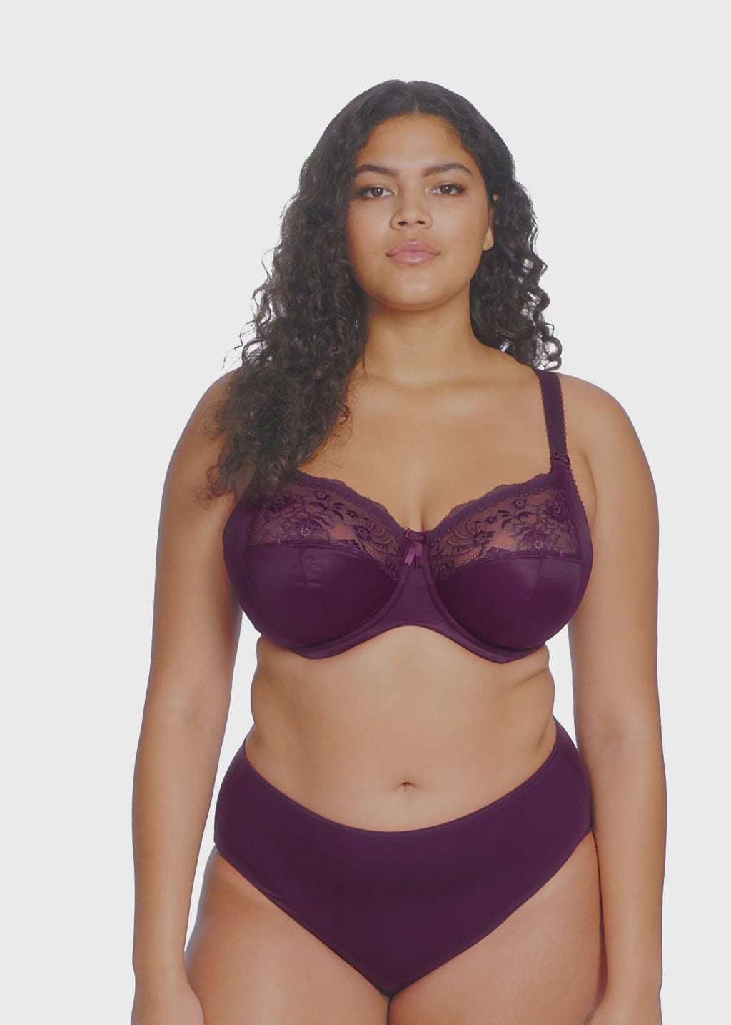 Elomi-Lingerie-Morgan-Blackberry-Purple-Full-Cup-Bra-EL4111BLY-Smooth-Full-Brief-EL4565BLY-Video