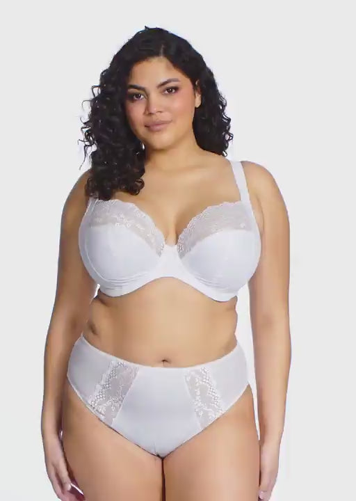 Elomi-Lingerie-Lucie-White-Stretch-Plunge-Bra-EL4490WHE-High-Leg-Brief-EL4496WHE-Video