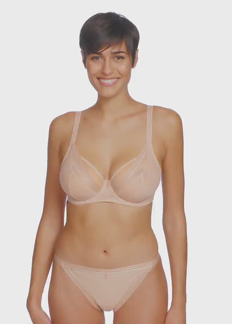 Freya-Lingerie-Tailored-Natural-Beige-Nude-Plunge-Bra-AA401121NAE-Brief-AA401150NAE-Video