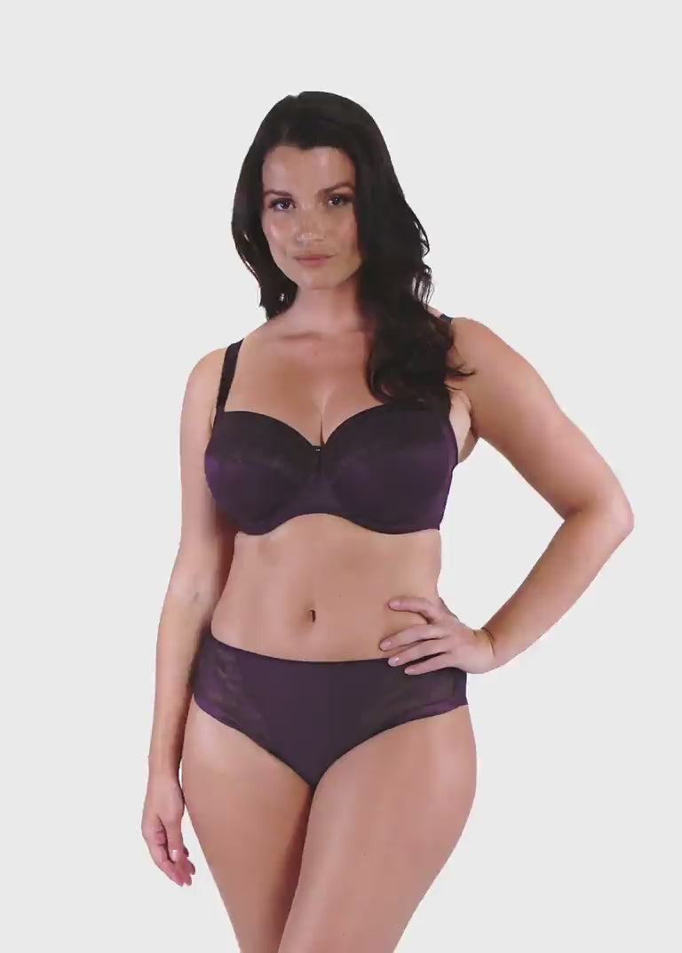 Fantasie-Lingerie-Illusion-Plum-Purple-Side-Support-Bra-FL2982PLM-Brief-FL2985PLM-Video