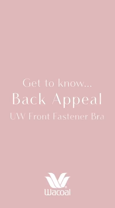 Wacoal-Lingerie-Back-Appeal-Front-Closure-T-Shirt-Bra-Info-Video