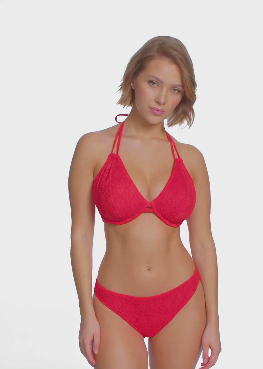 Freya-Swimwear-Nomad-Nights-Halter-Bikini-Top-Lava-Red-AS205404LAA-Bikini-Brief-AS205470LAA-Video