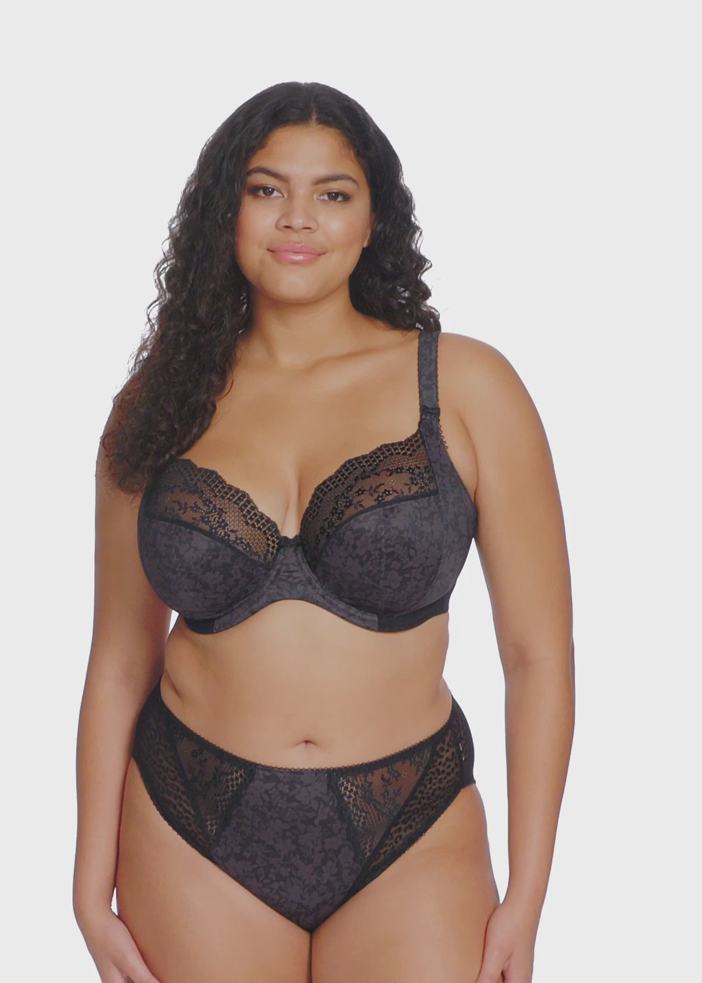 Elomi Lucie Plunge Bra Black, EL4490BLK