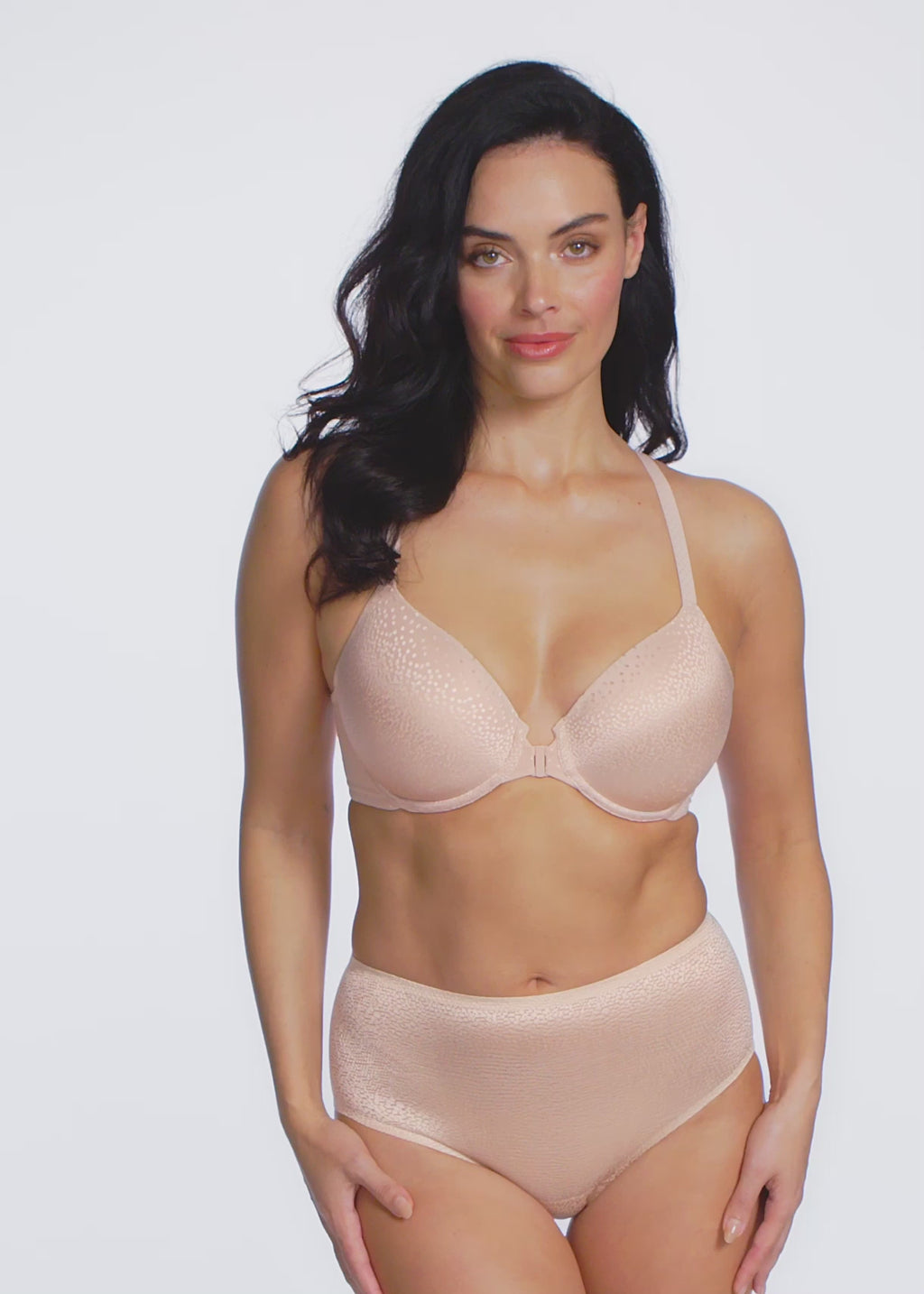 Wacoal-Lingerie-Back-Appeal-Front-Closure-T-Shirt-Bra-Rose-Dust-Pink-WA853403253-Video