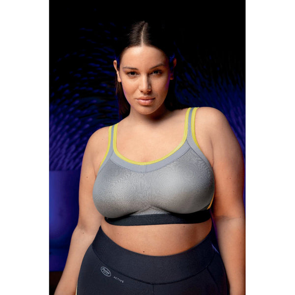 Momentum Maximum Support Sports Bra Non-Wired Grey - Anita Active