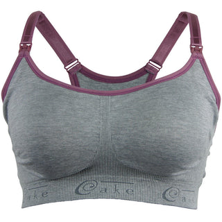 Cotton Candy Nursing Maternity Sleep Bra Heather Grey - Cake