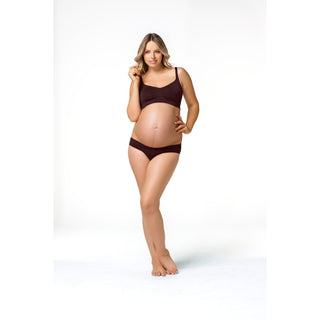 Cake-Lingerie-Rock-Candy-Brown-Seamless-Nursing-Bra-Brief-Front