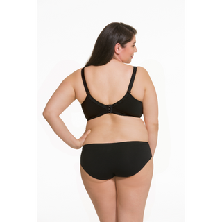 Cake-Maternity-Sugar-Candy-Black-Seamless-Wire-Free-Nursing-Bra-Back