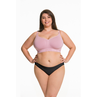 Cake-Maternity-Sugar-Candy-Pink-Seamless-Wire-Free-Nursing-Bra-Front