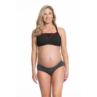 Cake-Maternity-Zest-Black-Nursing-Sports-Bra-Front