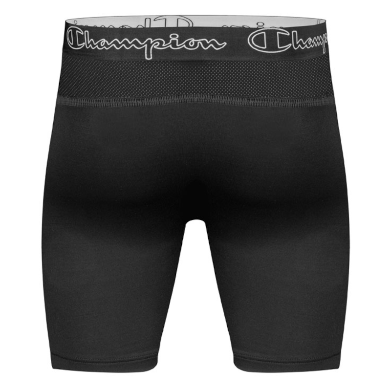 Champion Men's Long Athletic Boxer Brief Short Underwear Black