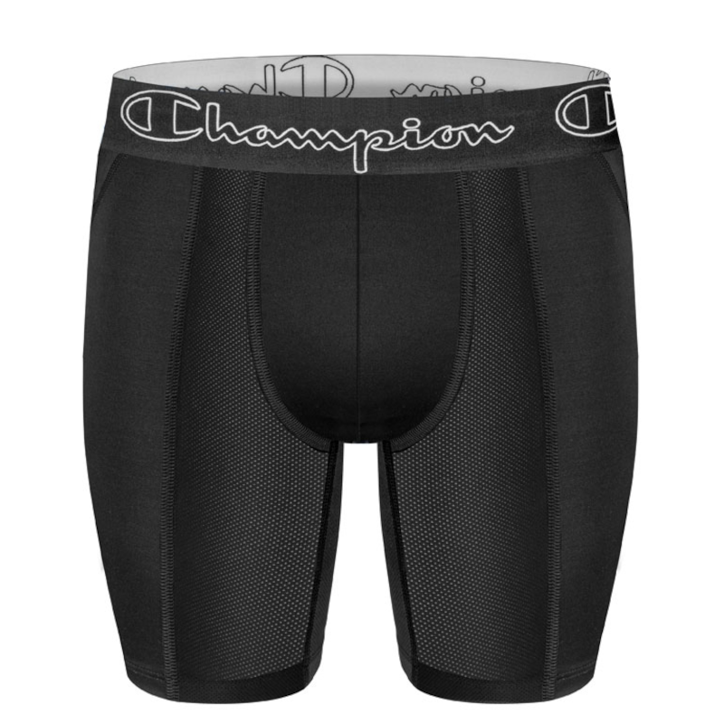 Men s Cool Air Long Sport Boxer Short Black Champion
