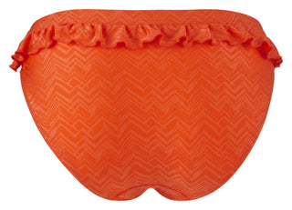 Cleo-Rita-Frilled-Bikini-Brief-Orange-CW0129-Back