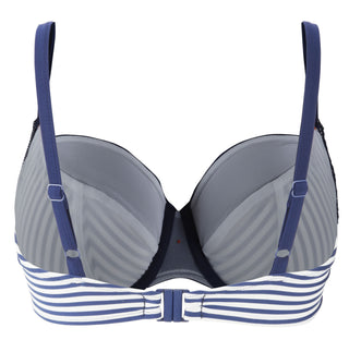Cleo-Swim-Lucille-Navy-Stripe-Balconette-Bikini-Top-CW0064-Back