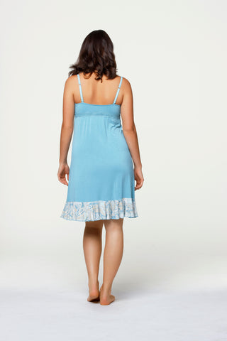 Cake-Lingerie-Creme-Brulee-Nursing-Chemise-Light-Blue-Back
