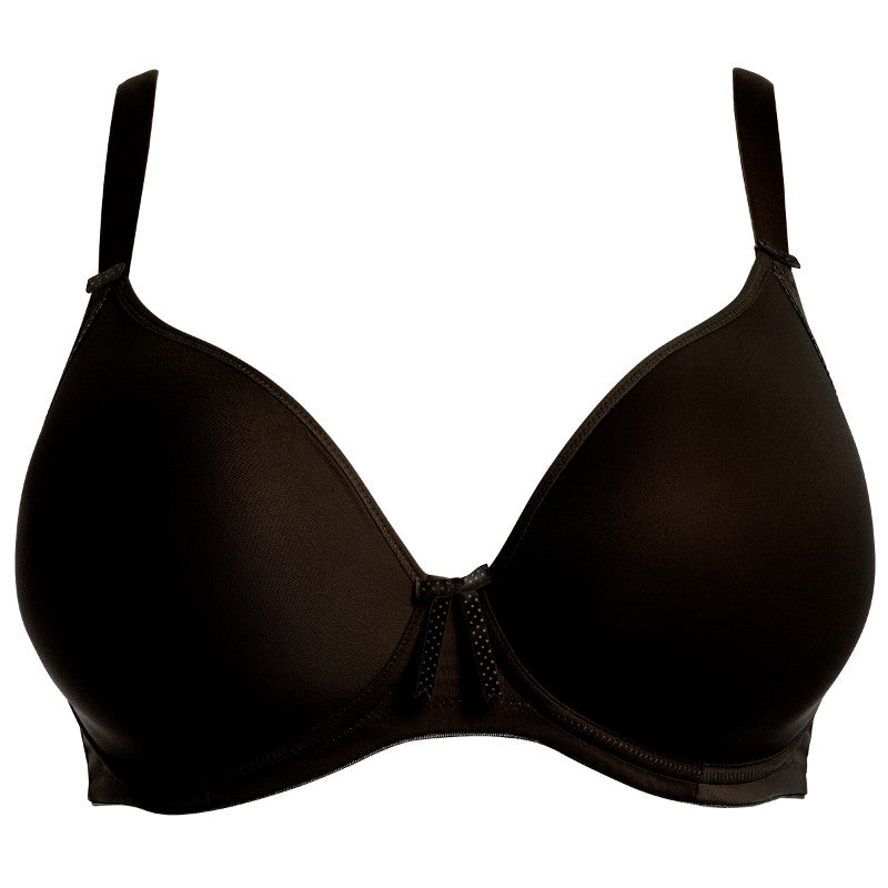 BNWT Elomi Bijou Plunge Bra #EL8722BLK Black Size 38GG (UK)