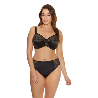 Elomi-Lingerie-Cate-Black-Full-Cup-Bra-EL4030BLK-Brief-EL4035BLK-Front