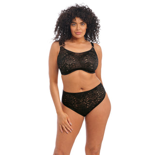 Elomi-Lingerie-Kelsey-Black-Underwired-Bralette-EL300524BLK-High-Leg-Brief-EL300553BLK