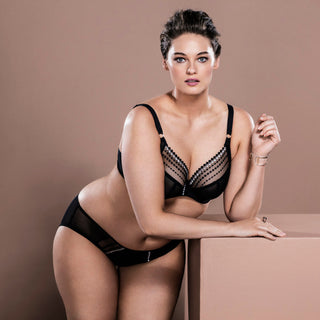 Elomi-Lingerie-Matilda-Black-Plunge-Bra-EL8900BLK-Brief-EL8905BLK-Lifestyle