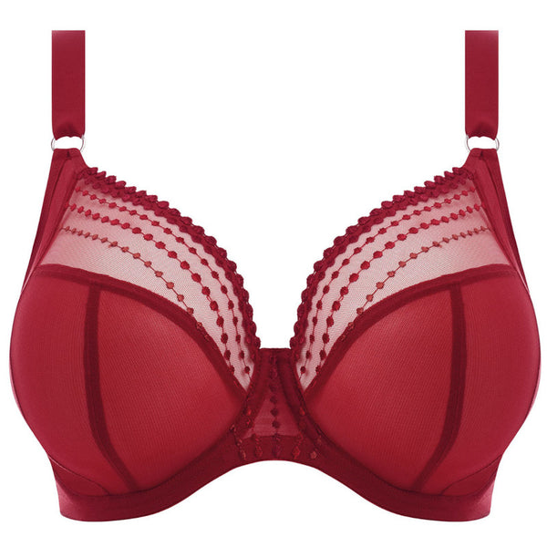 Camio Mio Push-Up Plunge Bra 34DD, Maroon/Barely There at  Women's  Clothing store
