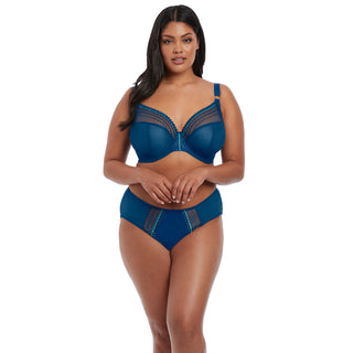 Elomi-Lingerie-Matilda-Petrol-Blue-Plunge-Bra-EL8900PEO-Brief-EL8905PEO-Front