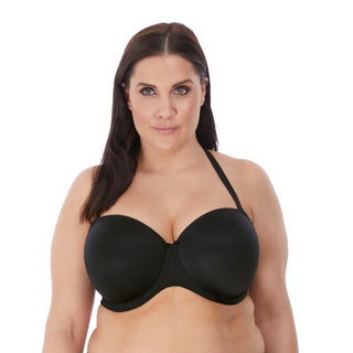 Elomi-Lingerie-Smooth-Black-Strapless-Bra-Racerback-EL4300BLK-Front
