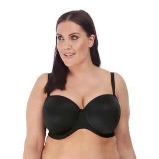 Elomi-Lingerie-Smooth-Black-Strapless-Bra-Straps-EL4300BLK-Front