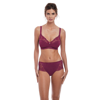 Fantasie-Lingerie-Memoir-Black-Cherry-Purple-Soft-Cup-Bra-FL3022BCH-Short-FL3026BCH-Front