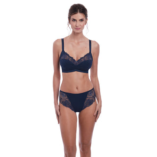 Fantasie-Lingerie-Memoir-Navy-Blue-Soft-Cup-Bra-FL3022NAY-Short-FL3026NAY-Front