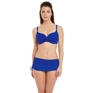 Fantasie Swim Ottawa Pacific Blue Full Cup Bikini Top FS6355PAC Skirted Bikini Brief FS6359PAC Front