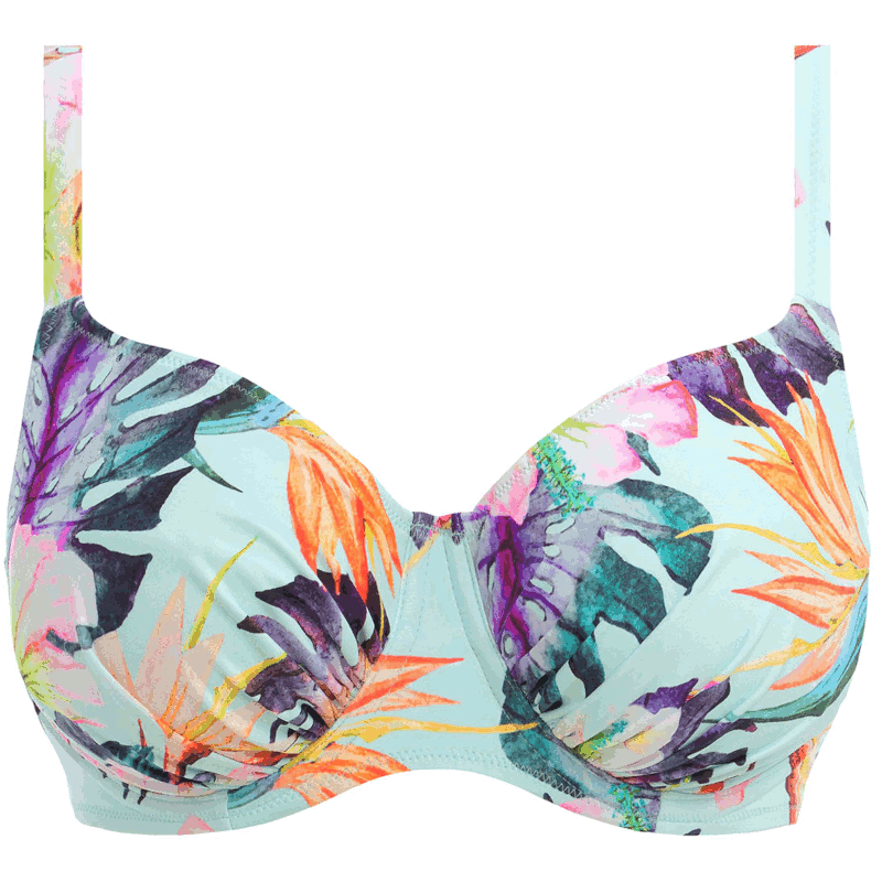 Fantasie Swim Paradiso Full Cup Bikini Top Floral Print FS501801SFT Poinsettia PoinsettiaStyle