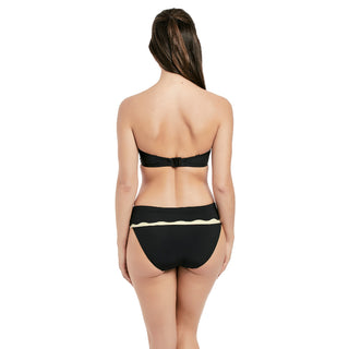 Fantasie-Swim-Sainte-Maxime-Black-Cream-Bandeau-Bikini-Top-FS6236LAC-Classic-Fold-Brief-FS6235LAC-Back