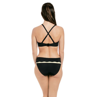 Fantasie-Swim-Sainte-Maxime-Black-Cream-Bandeau-Bikini-Top-Racerback-FS6236LAC-Classic-Fold-Brief-FS6235LAC-Back