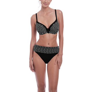 Fantasie-Swim-Santa-Monica-Bikini-Top-Moulded-Black-White-FS6721BLI-Bikini-Brief-Classic-Fold-FS6726BLI