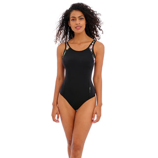 Freya-Active-Freestyle-Jungle-Black-One-Piece-Sports-Swimsuit-AS3969JUK-Front