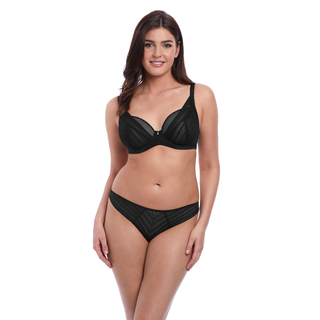 Freya-Lingerie-Cameo-Black-High-Apex-Bra-AA3161BLK-Brazilian-Brief-AA3167BLK