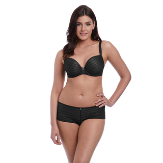 Freya-Lingerie-Cameo-Black-Plunge-Bra-AA3160BLK-Short-AA3166BLK