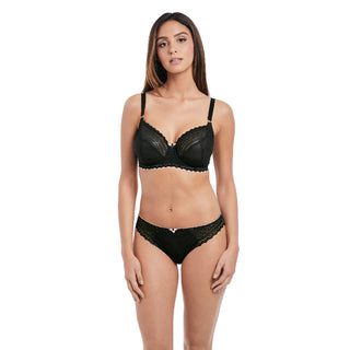 Freya-Lingerie-Daisy-Lace-Noir-Black-Balcony-Bra-AA5131NOR-Brief-AA5135NOR-Front