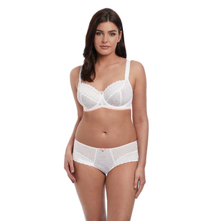 Freya-Lingerie-Daisy-Lace-White-Balcony-Bra-AA5131WHE-Short-AA5136BLH-Front