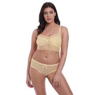 Freya-Lingerie-Fancies-Buttermilk-Yellow-Bralette-AA1010BUK-Hipster-Short-AA1015BUK-Front