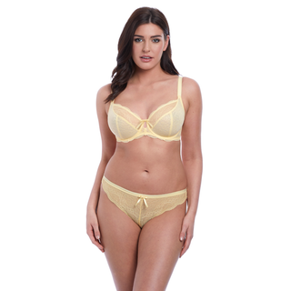 Freya-Lingerie-Fancies-Buttermilk-Yellow-Plunge-Bra-AA1011BUK-Thong-AA1017BUK-Front